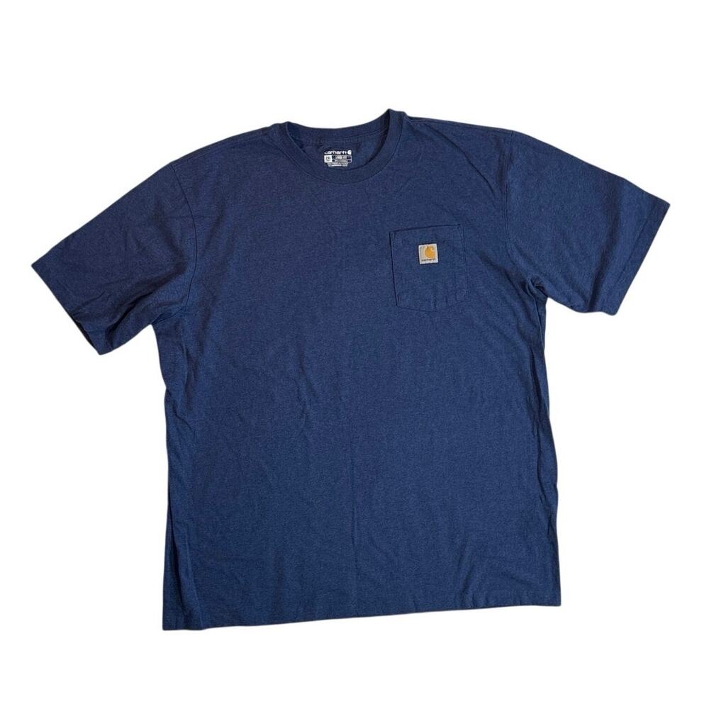 Shirt Carhartt K87 Pocket Tee 2XL Tall Blue Spring 2025